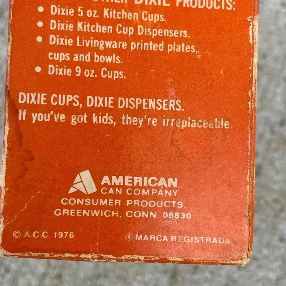 Vintage 1976 Dixie Cups MCM Retro 70s Floral Flowers Hippie 3 oz Bathroom - Picture 8 of 8